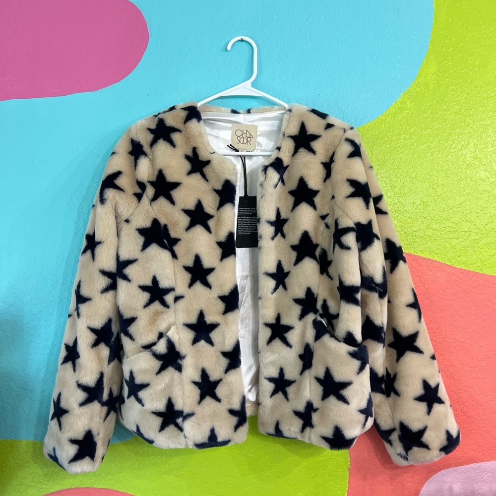 CHASER fizzy cropped star jacket